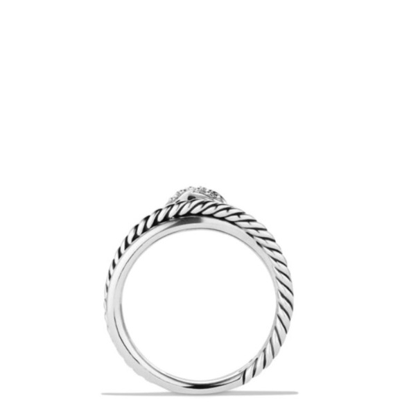 David Yurman X Crossover Ring With Diamonds - Picture 5 of 5